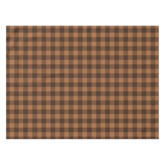Nappe Motif d'impression Cosy Brown Plaid Buffalo (Devant (Horizontal))
