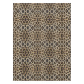 Nappe Motif d'impression d'animal de fourrure de léopard (Devant)