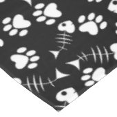 Nappe motif d'impression de chat d'os de poissons (Angle)