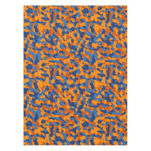 Nappe Motif d'impression du camouflage bleu orange