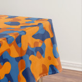 Nappe Motif d'impression du camouflage bleu orange (In Situ)