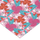 Nappe Motif d'impression floral rose chaud (Angle)