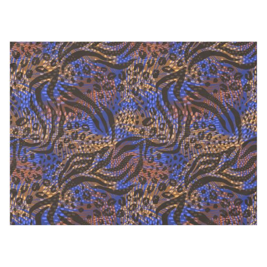 Nappe Motif d'impression Leopard et Zebra (Devant (Horizontal))