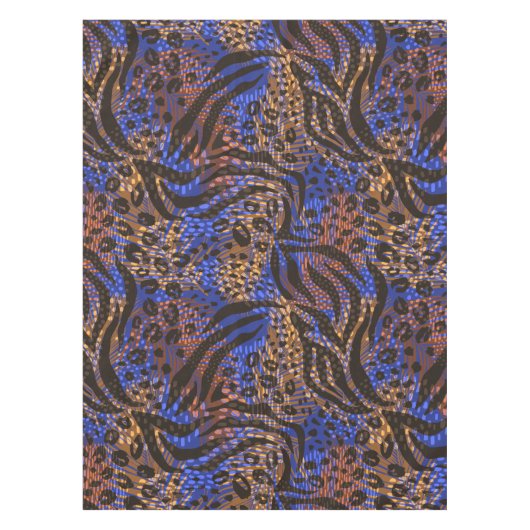 Nappe Motif d'impression Leopard et Zebra (Devant)