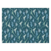 Nappe Motif Dinosaure vert foncé (Devant (Horizontal))