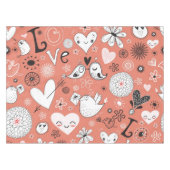 Nappe Motif d'inséparables (Devant (Horizontal))