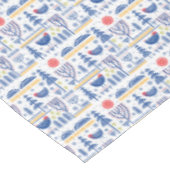 Nappe Motif d'oiseau d'hiver d'art populaire (Angle)