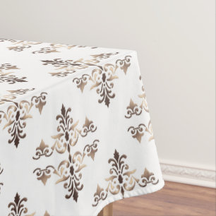 Nappe motif d'or de damassé