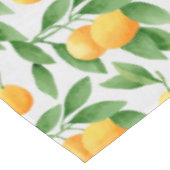 Nappe Motif d'oranges ou de mandarines d'aquarelle (Angle)