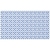 Nappe Motif d'ornement de vacances bleu (Devant (Horizontal))
