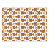 Nappe Motif D'Ours, Ours Mignons, Automne, Citrouille (Devant (Horizontal))