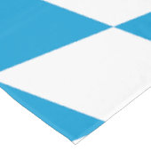 Nappe Motif Drapeau Diamant Bavière bleu et blanc (Angle)
