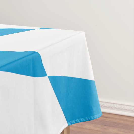 Nappe Motif Drapeau Diamant Bavière bleu et blanc (In Situ)