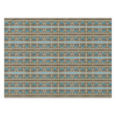 Nappe Motif du sud-ouest de brun de gris de turquoise (Devant (Horizontal))