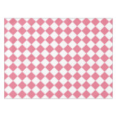 Nappe Motif du vérificateur de diamants rose blanc (Devant (Horizontal))