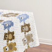 Nappe motif d'un ours de nounours de jouet (In Situ)