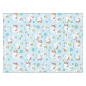 Nappe Motif D'Unicornes, De Mignons Unicornes, Fleurs (Devant (Horizontal))