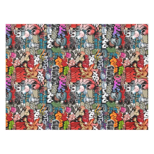 Nappe Motif dynamique urbain d'art de graffiti d'art de (Devant (Horizontal))