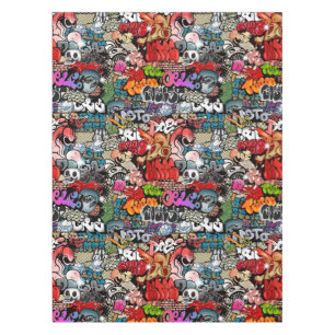 Nappe Motif dynamique urbain d'art de graffiti d'art de