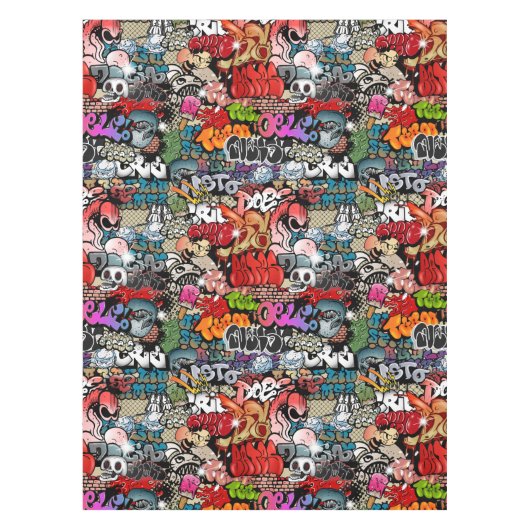 Nappe Motif dynamique urbain d'art de graffiti d'art de (Devant)