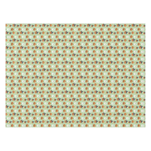 Nappe Motif éffrayant Halloween sur un (Devant (Horizontal))