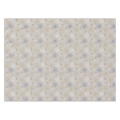 Nappe Motif élégant de flocon de neige beige (Devant (Horizontal))