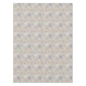 Nappe Motif élégant de flocon de neige beige (Devant)