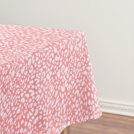 Nappe Motif Empreinte de léopard corail (In Situ)