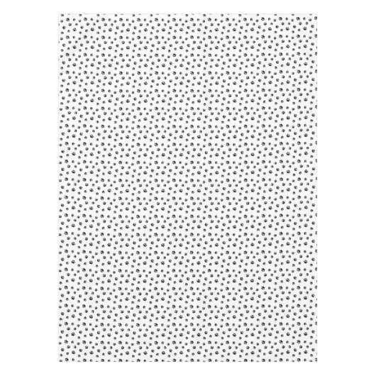 Nappe Motif Empreinte de patte noir (Devant)