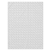Nappe Motif Empreintes de Patte Noires (Devant)
