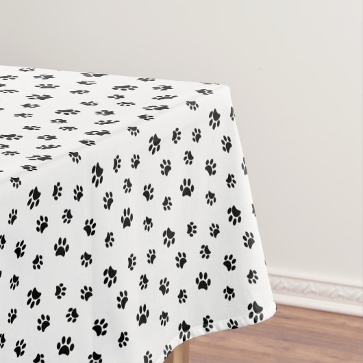 Nappe Motif Empreintes de Patte Noires (In Situ)