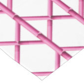 Nappe Motif en bambou rose Trellis (Angle)