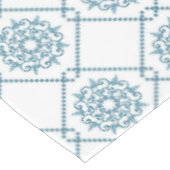 Nappe Motif en céramique bleu sicilien, texte extensible (Angle)