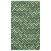 Nappe Motif en chevron vert et noir (Devant)