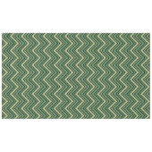 Nappe Motif en chevron vert et noir (Devant (Horizontal))