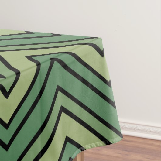 Nappe Motif en chevron vert et noir (In Situ)