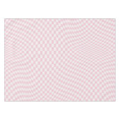 Nappe Motif en damier rose pastel À damiers Wavy (Devant (Horizontal))