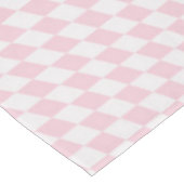 Nappe Motif en damier rose pastel À damiers Wavy (Angle)