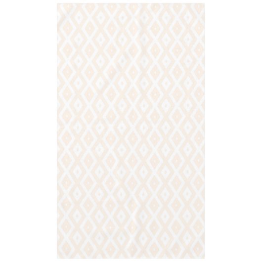 Nappe Motif en diamant beige et blanc (Devant)