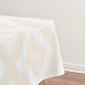 Nappe Motif en diamant beige et blanc (In Situ)