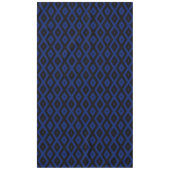 Nappe Motif en diamant bleu et noir (Devant)