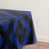 Nappe Motif en diamant bleu et noir (In Situ)