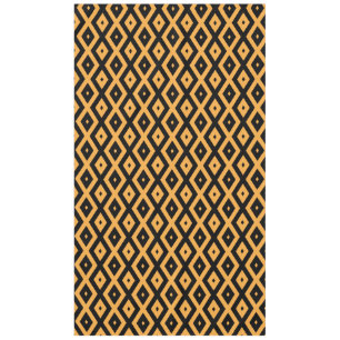 Nappe Motif en diamant jaune et noir