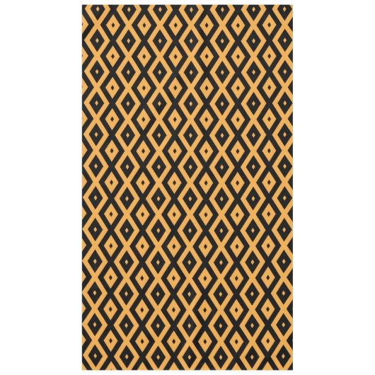 Nappe Motif en diamant jaune et noir (Devant)