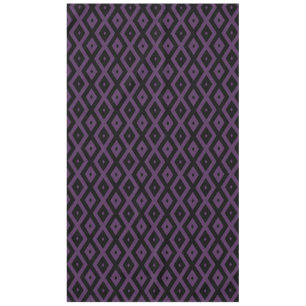 Nappe Motif en diamant noir et violet foncé