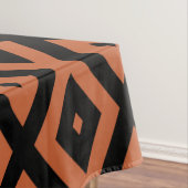 Nappe Motif en diamant orange et noir (In Situ)