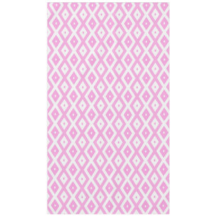 Nappe Motif en diamant rose et blanc