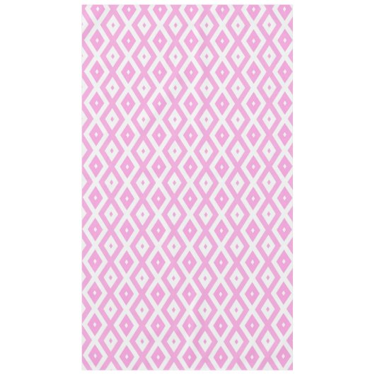 Nappe Motif en diamant rose et blanc (Devant)
