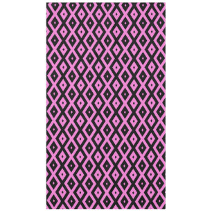 Nappe Motif en diamant rose et noir