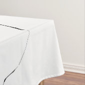 Nappe Motif en marbre blanc noir moderne (In Situ)